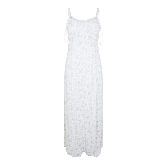 White - Front - Jack Wills Womens-Ladies Square Neck Midi Dress