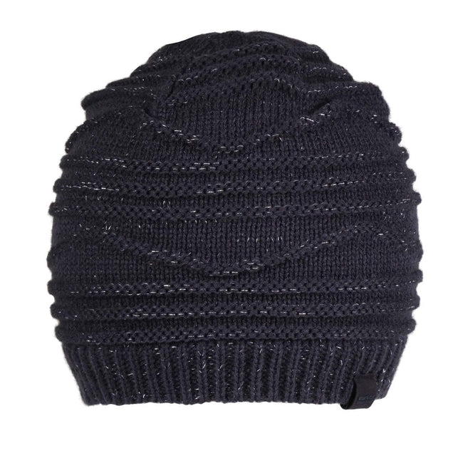 Navy - Front - Regatta Womens-Ladies Multimix II Knitted Beanie