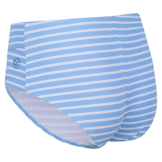 Blue-White - Lifestyle - Regatta Womens-Ladies Paloma Striped Swim Briefs