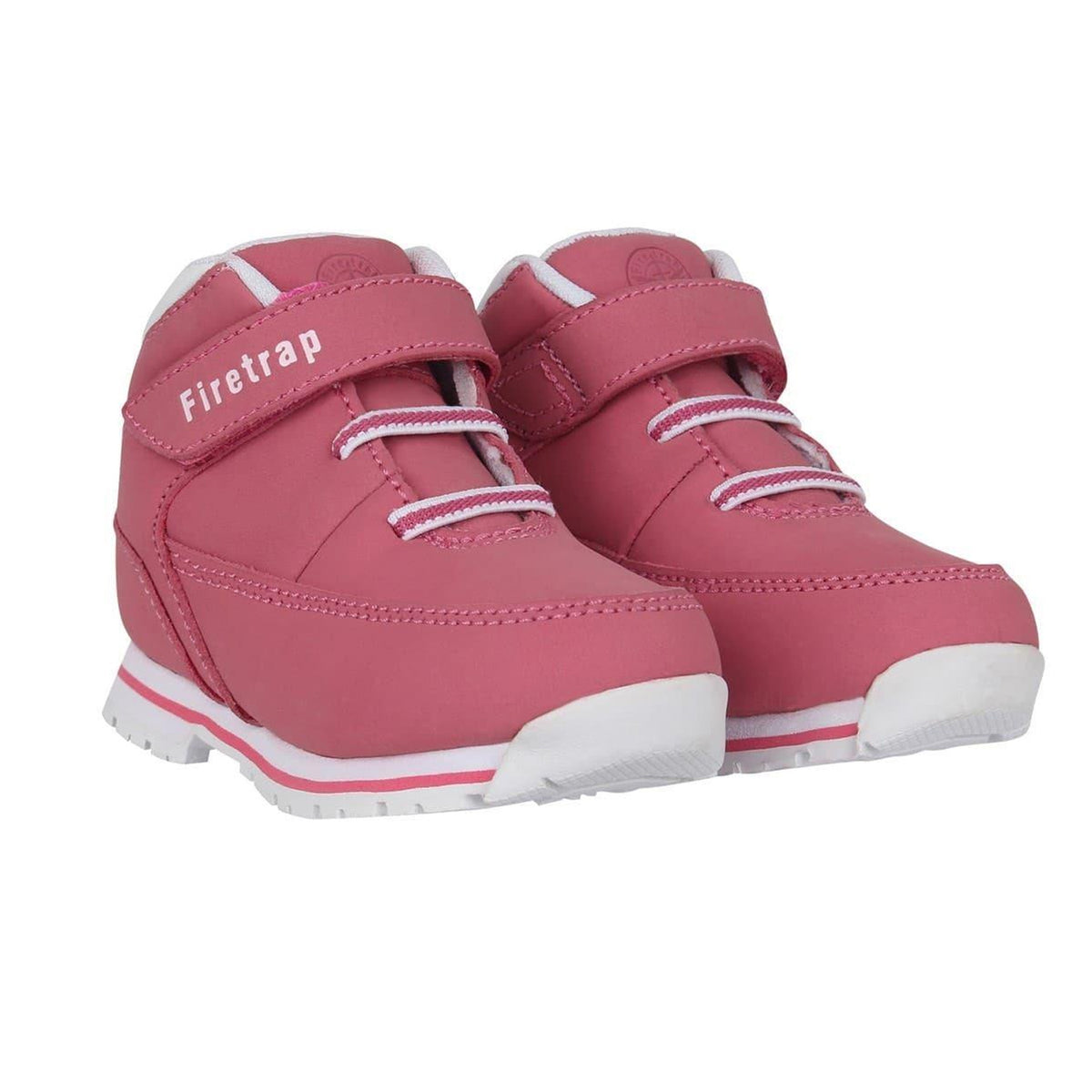 Pink-White - Lifestyle - Firetrap Baby Rhino Leather Boots