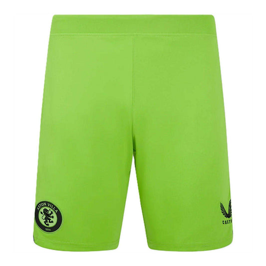 Green-Caviar - Front - Castore Mens Aston Villa F.C Aston Villa FC Goalkeeper Shorts