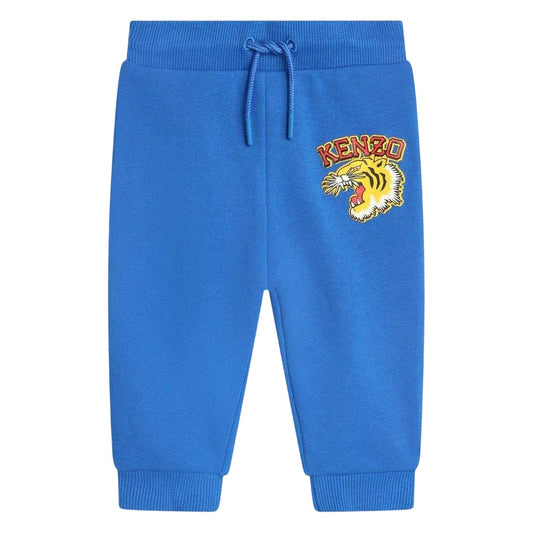 Blue - Front - Kenzo Baby Logo Regular Joggers