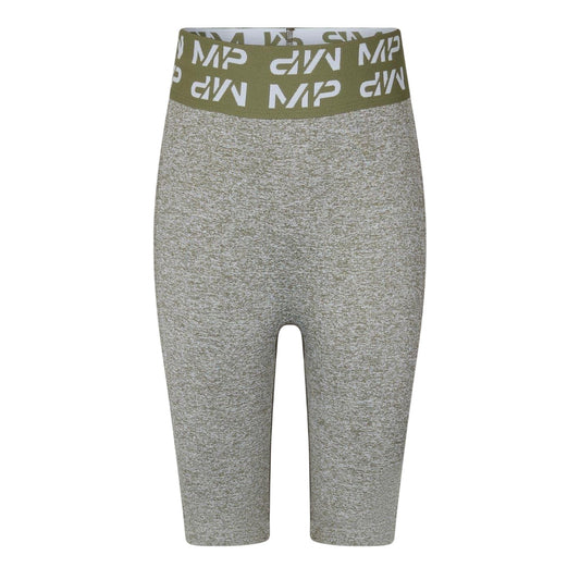 Grey Marl - Front - MyProtein Womens-Ladies Curve Heathered Cycling Shorts