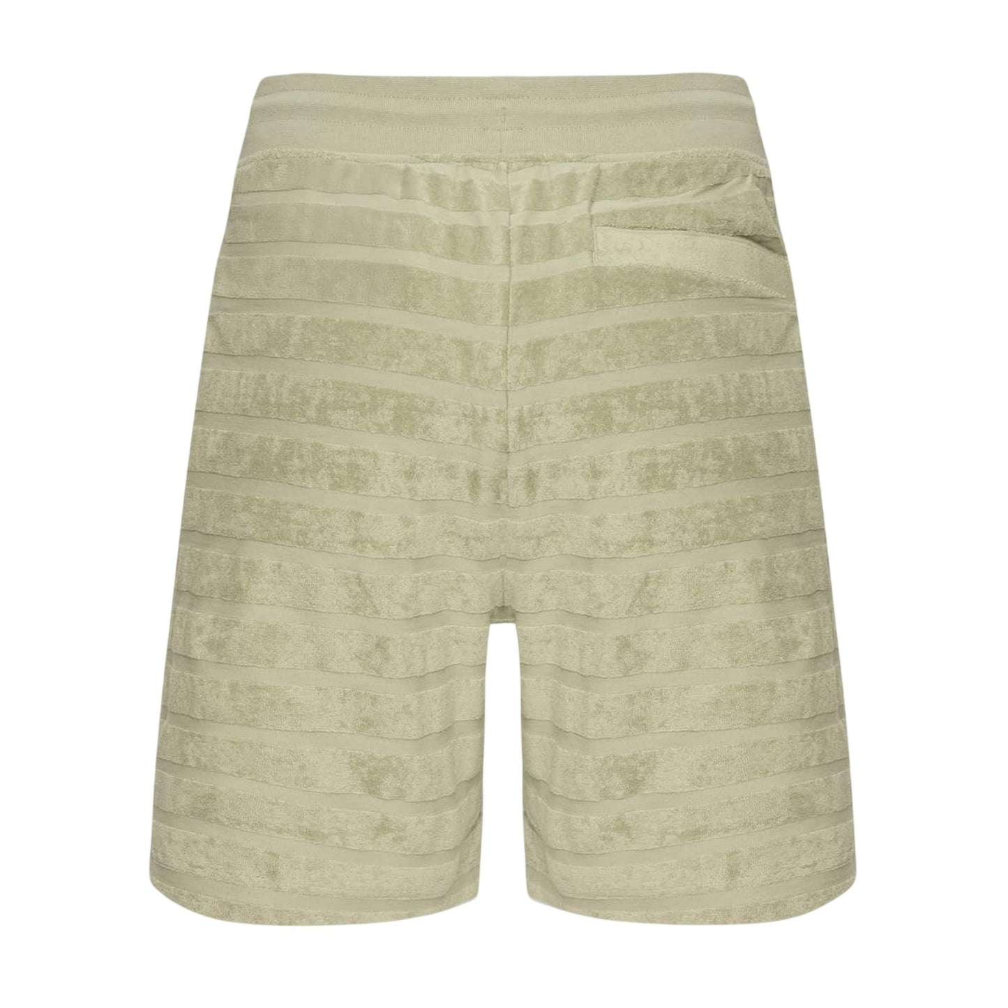 Green - Back - Hugo Mens Dutowel Horizontal Stripe Sweat Shorts