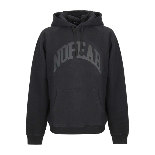 Black - Front - No Fear Mens Cotton Blend Raglan Pullover Hoodie