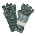Green - Back - Regatta Unisex Adult Frosty VII Knitted Winter Gloves