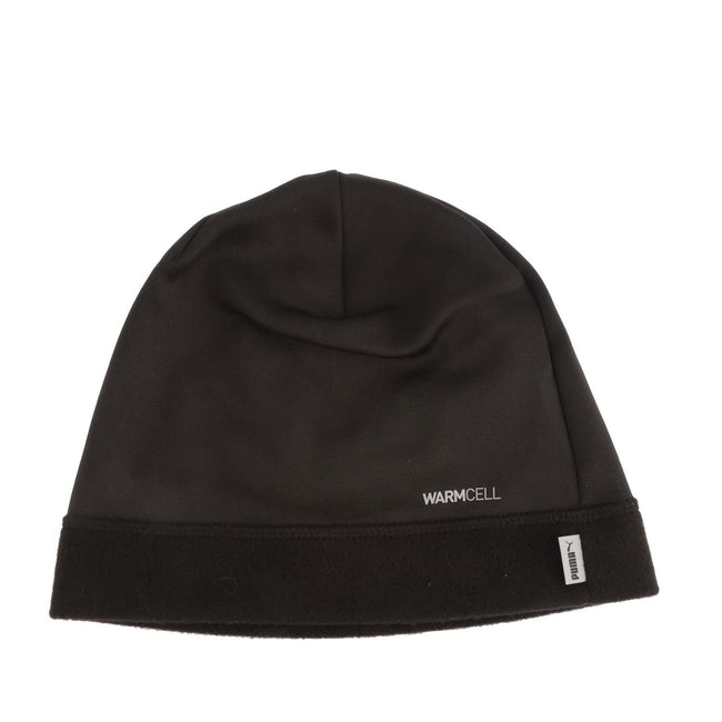 Black - Back - Puma Logo Running Beanie