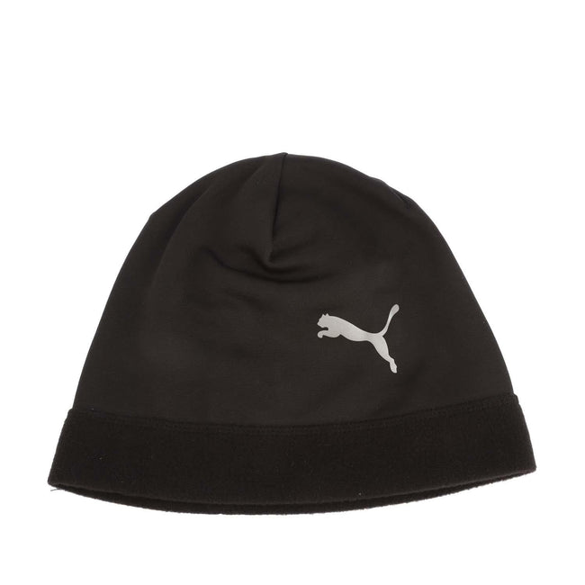 Black - Front - Puma Logo Running Beanie