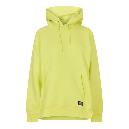 Lime - Front - Dickies Mens Hooded Relaxed Fit Drawstring Hoodie