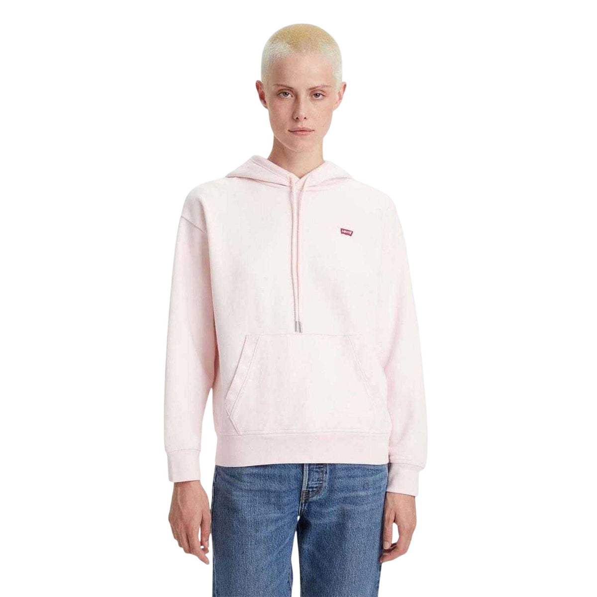 Pink - Lifestyle - Levis Womens-Ladies Relaxed Fit Hoodie