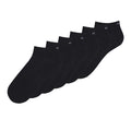 Black - Back - Hugo Unisex Adult Logo Organic Cotton Ankle Socks (Pack of 6)