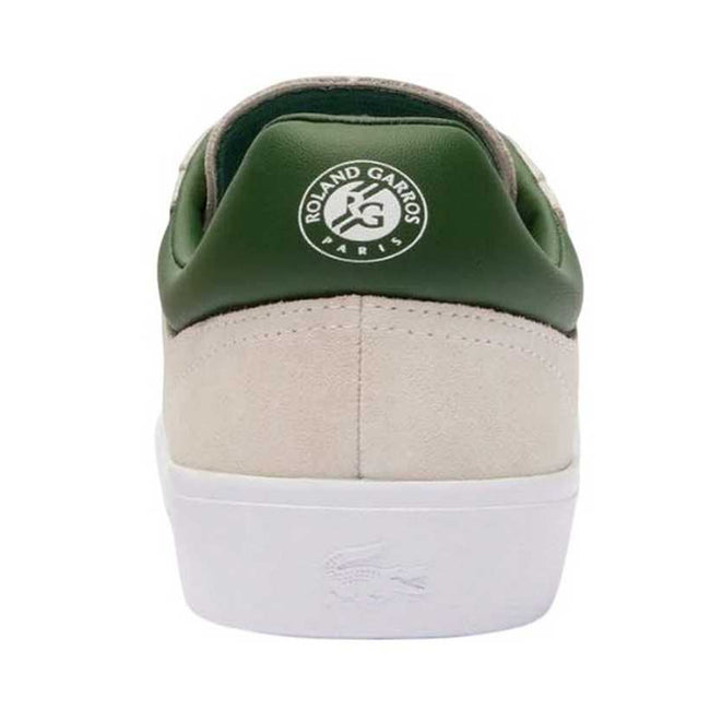 White - Back - Lacoste Mens Baseshot Leather Trainers