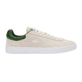 White - Side - Lacoste Mens Baseshot Leather Trainers