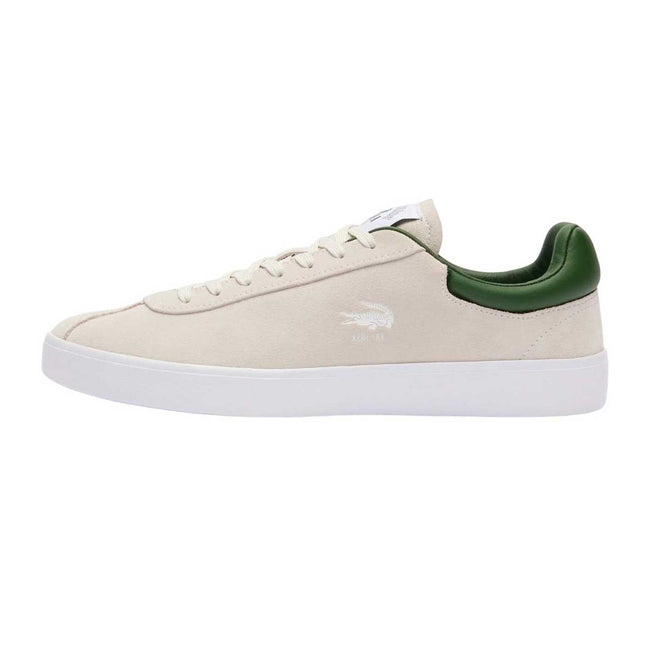 White - Lifestyle - Lacoste Mens Baseshot Leather Trainers