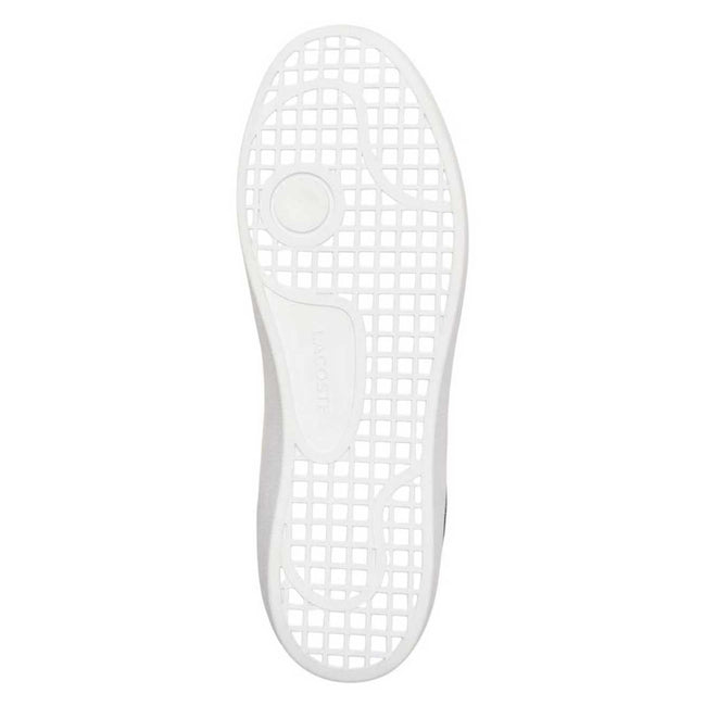 White - Close up - Lacoste Mens Baseshot Leather Trainers