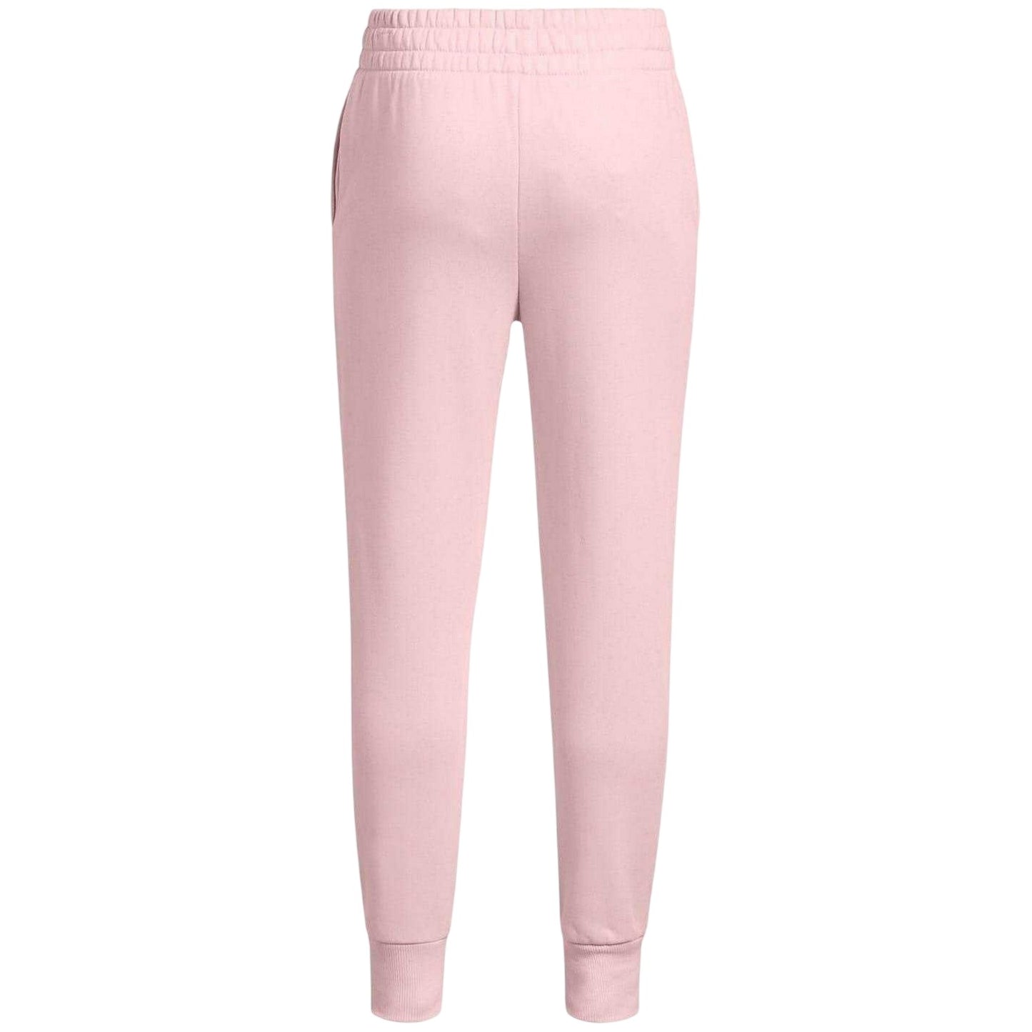 Pink - Back - Under Armour Childrens-Kids Rival Fleece Joggers