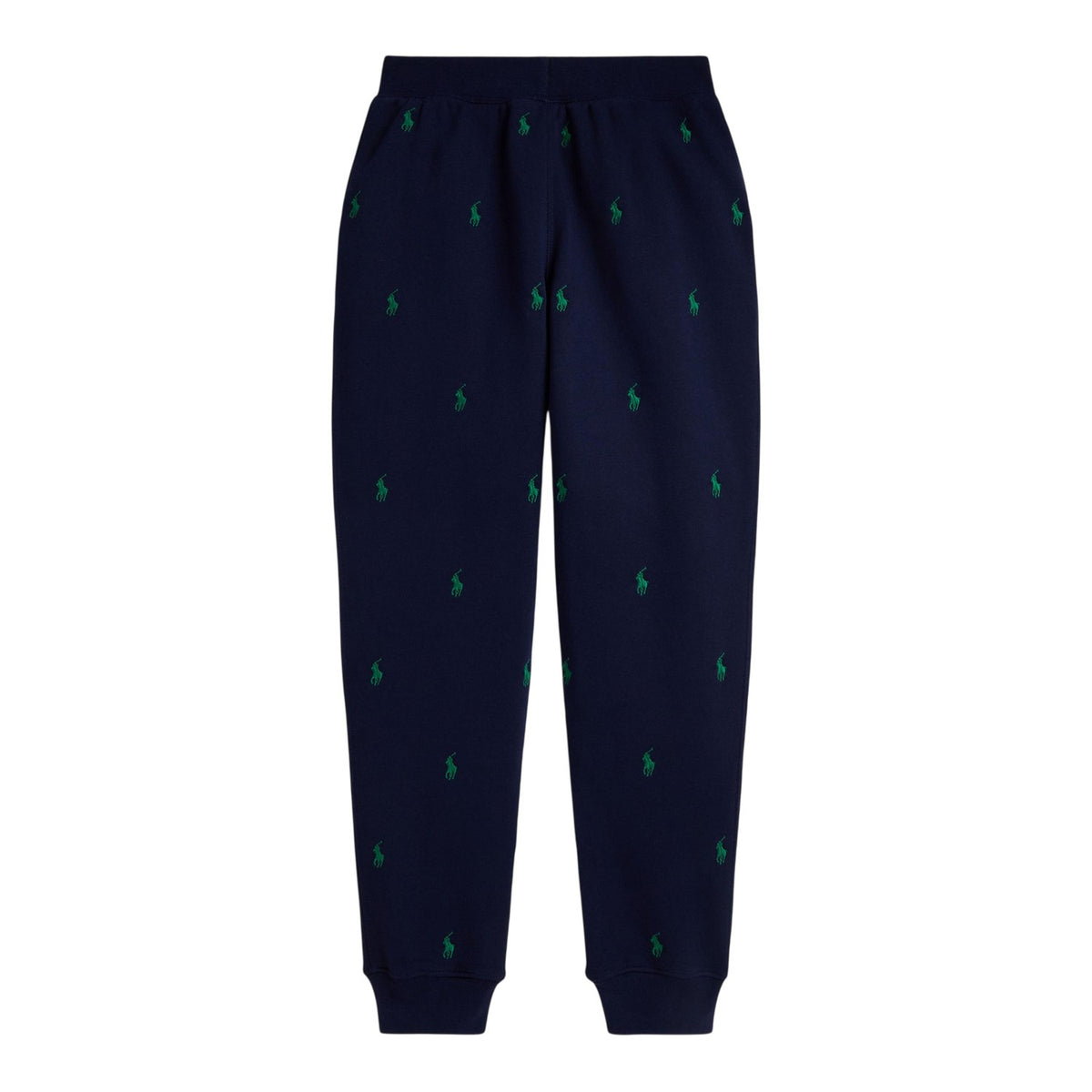 Navy - Back - Ralph Lauren Childrens-Kids Ribbed Cuff Joggers