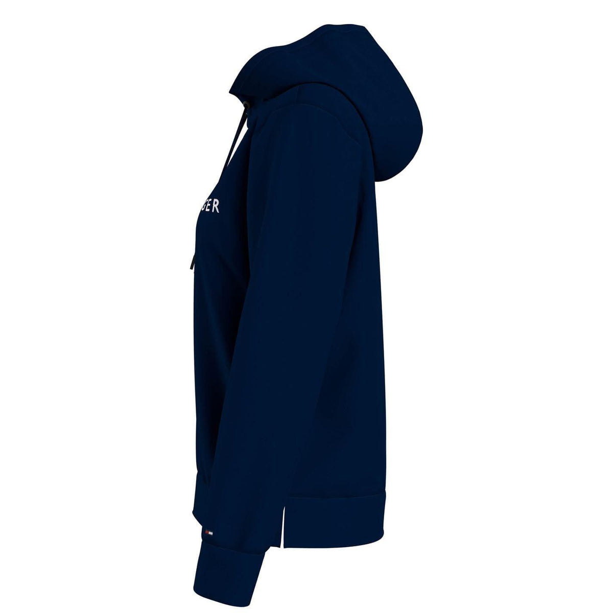 Sky Blue - Side - Tommy Hilfiger Womens-Ladies Essential Embroidered Logo Hoodie