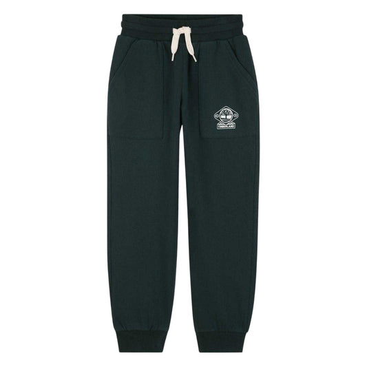 Dark Green - Front - Timberland Childrens-Kids Logo Regular Joggers