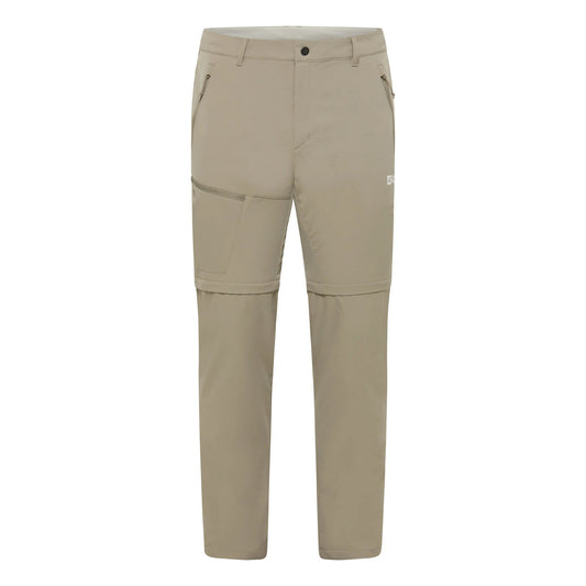 Stone - Front - Jack Wolfskin Unisex Adult Pico Trail Convertible Cargo Trousers