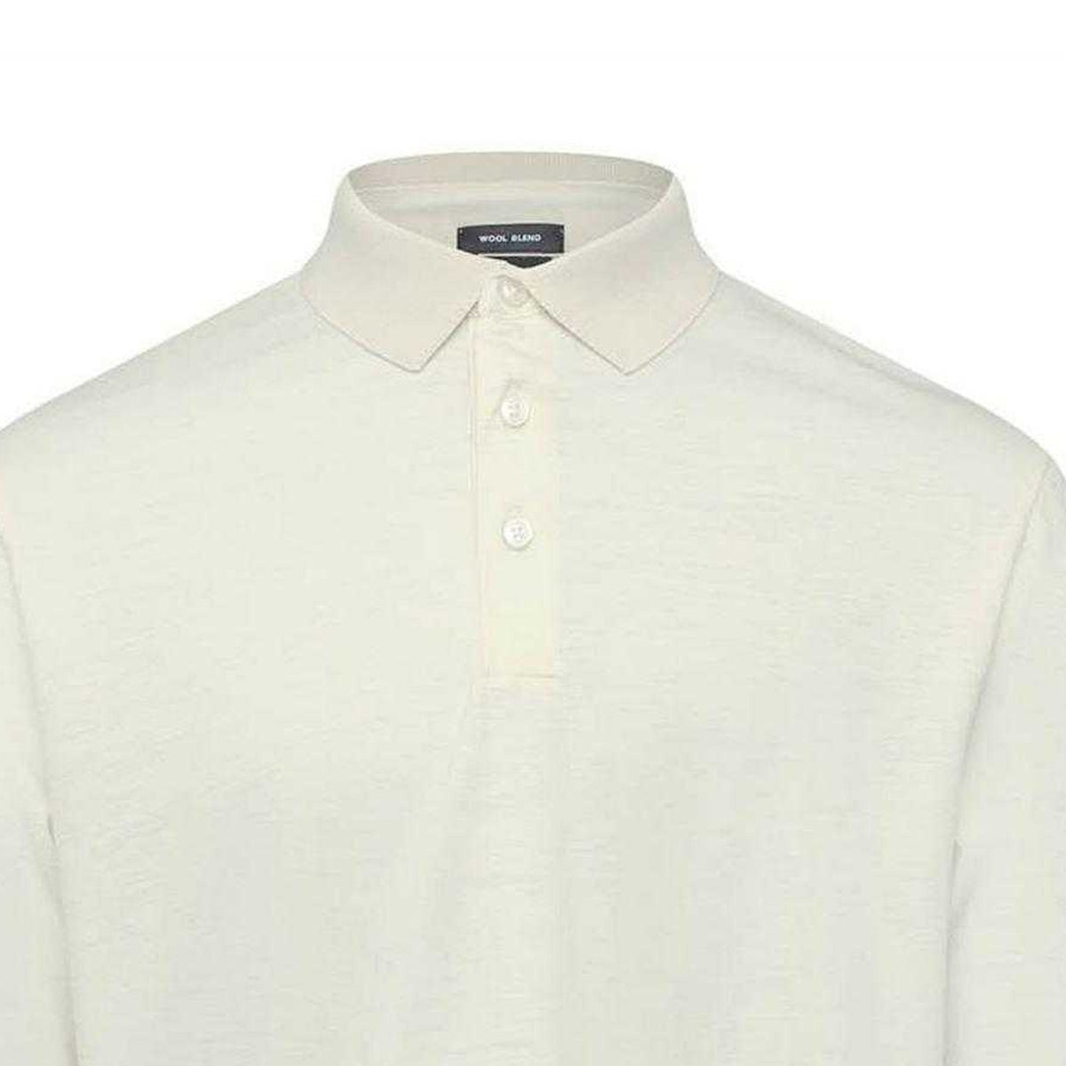 White - Side - Boss Mens Pado 110 Long-Sleeved Polo Shirt