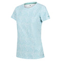 Blue - Side - Regatta Womens-Ladies Fingal Edition Jersey Moisture Wicking T-Shirt