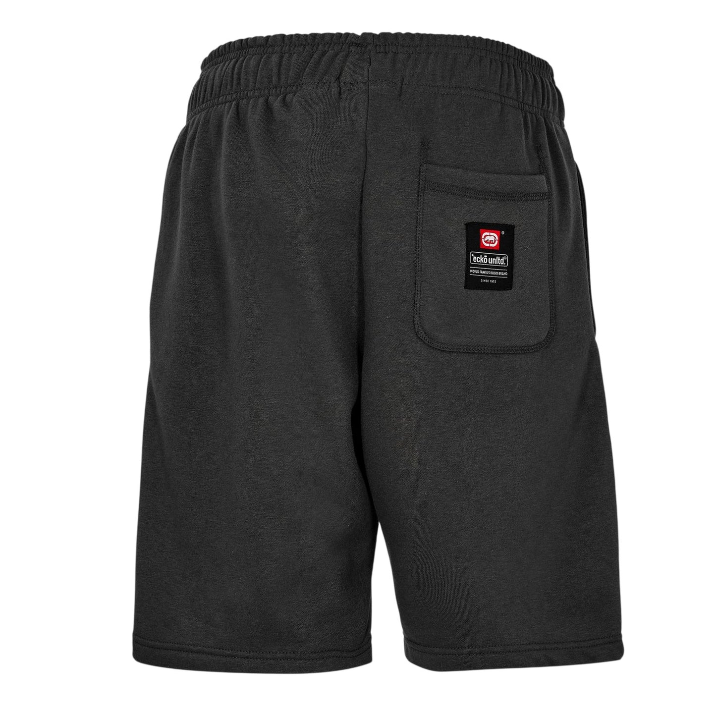 Black - Back - Ecko Womens-Ladies Logo Elasticated Waist Sweat Shorts