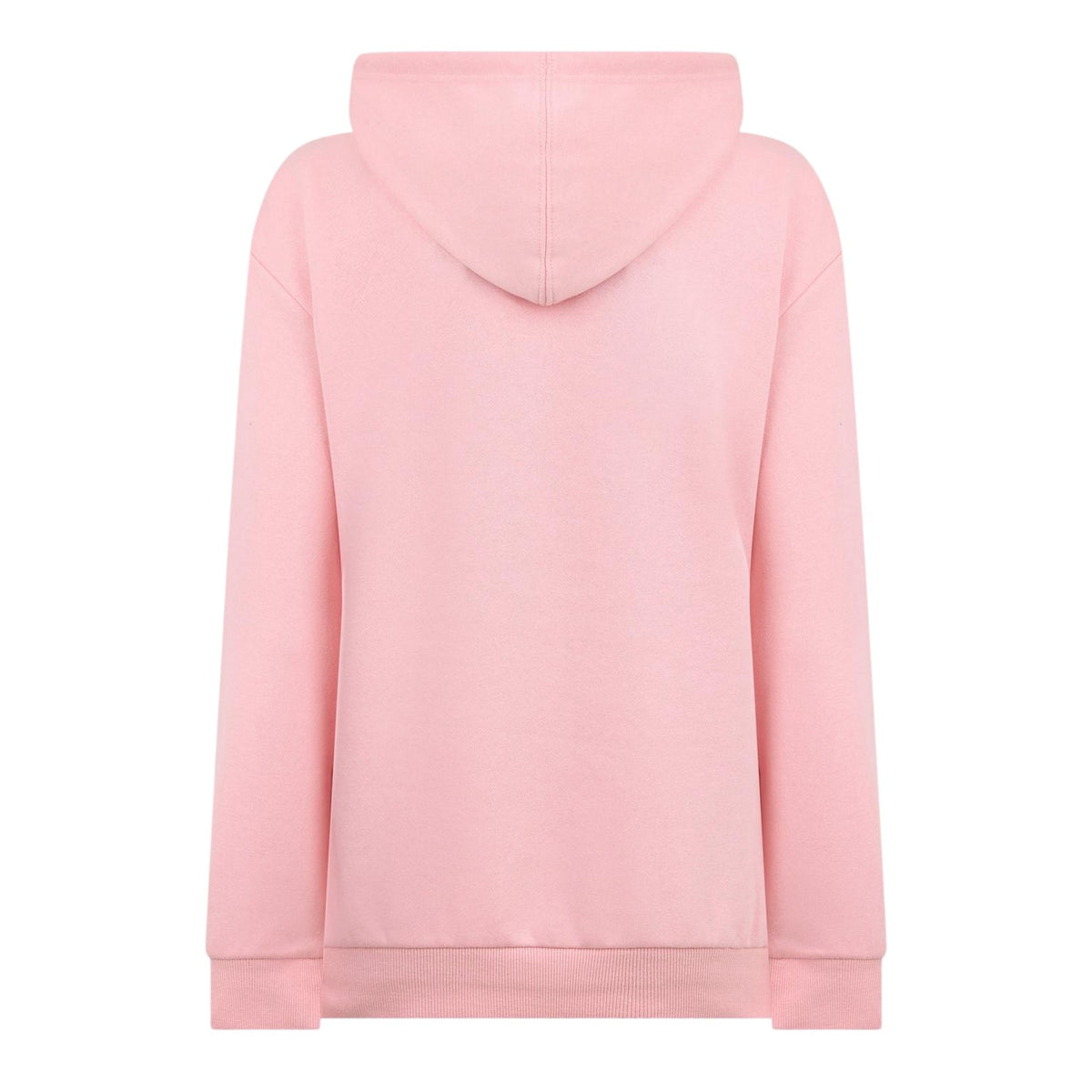 Powder Pink - Back - Rhino Womens-Ladies Madison Regular Long-Sleeved Casual Drawstring Hoodie