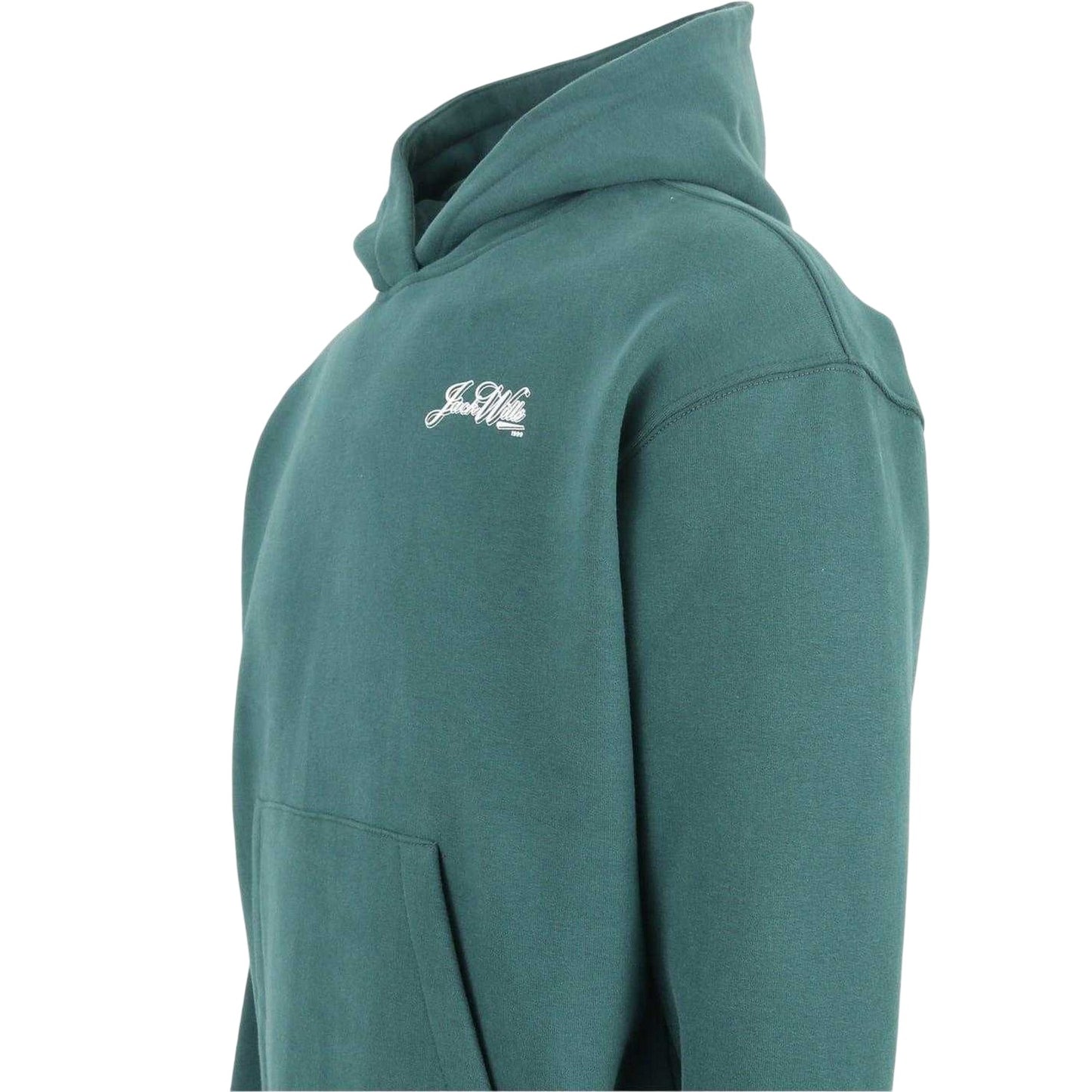 Green-White - Side - Jack Wills Womens-Ladies Oth Script Cotton Hoodie