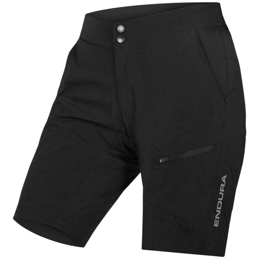 Black - Front - Endura Womens-Ladies Hummvee Lightweight Cycling Shorts