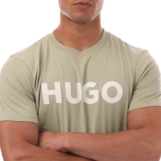 Green - Back - Hugo Mens Dulivio T-Shirt