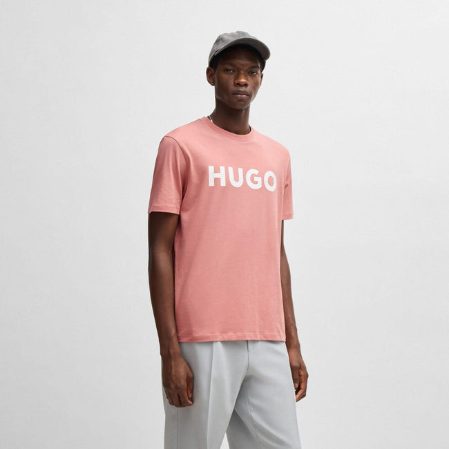 Light Pink - Front - Hugo Mens Dulivio T-Shirt