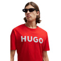 Pink - Side - Hugo Mens Dulivio T-Shirt