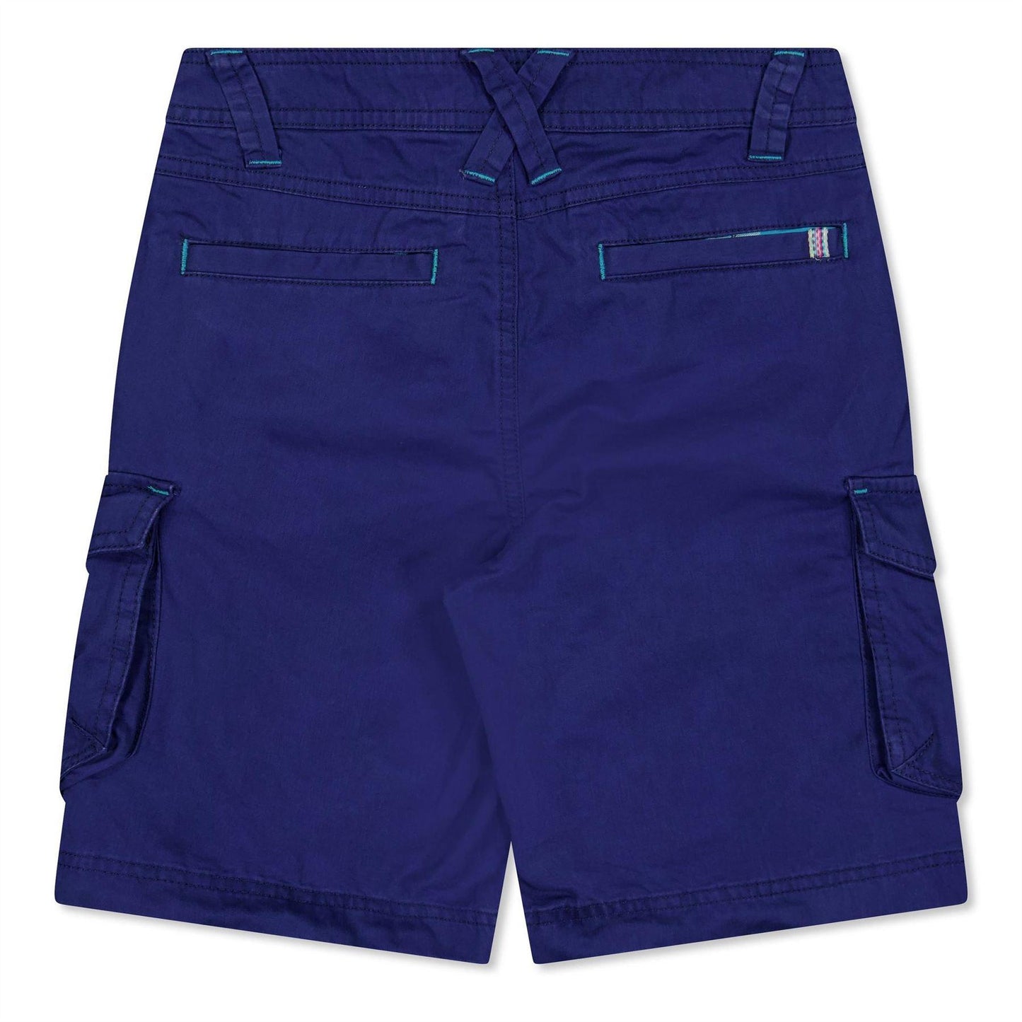 Blue - Back - Puma Childrens-Kids Beach Walking Cargo Shorts