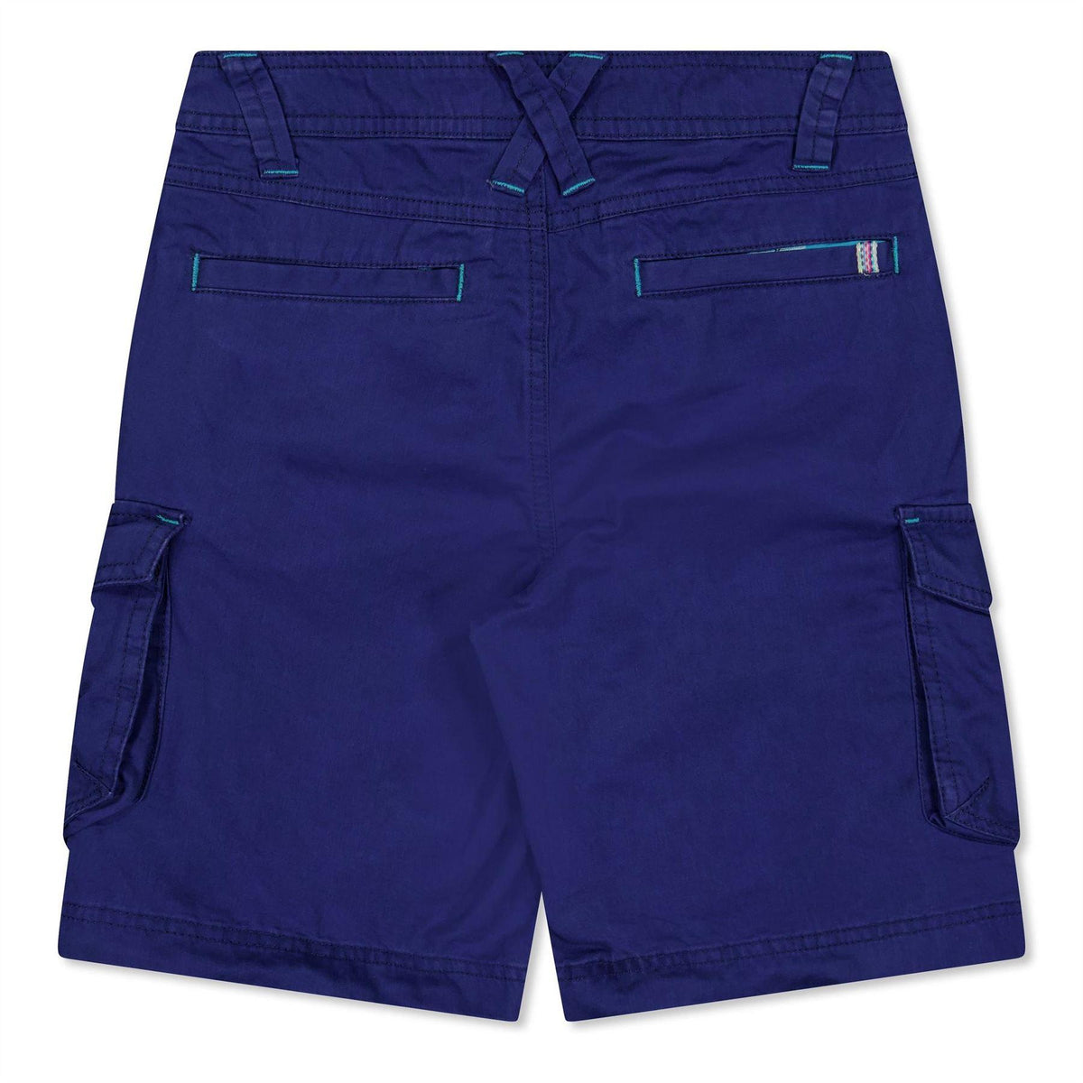 Blue - Back - Puma Childrens-Kids Beach Walking Cargo Shorts