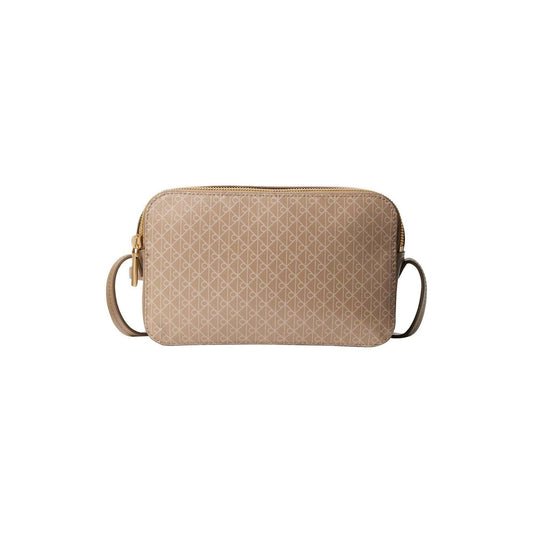Taupe - Front - Calvin Klein Monogram Camera Bag
