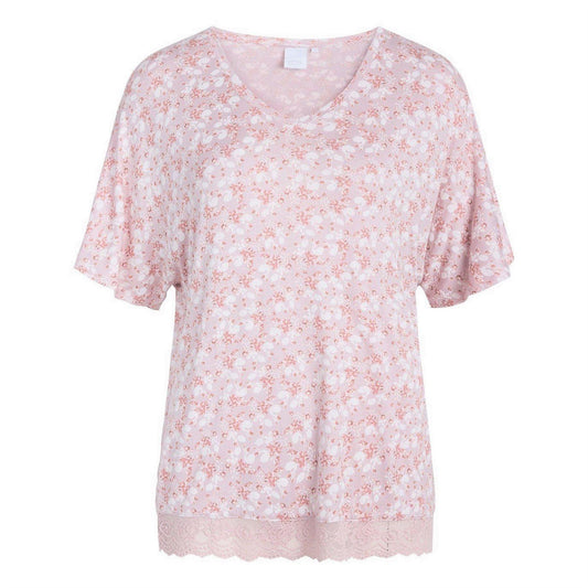 Violet Ice - Front - CCDK Copenhagen Womens-Ladies Rosa Flowers T-Shirt