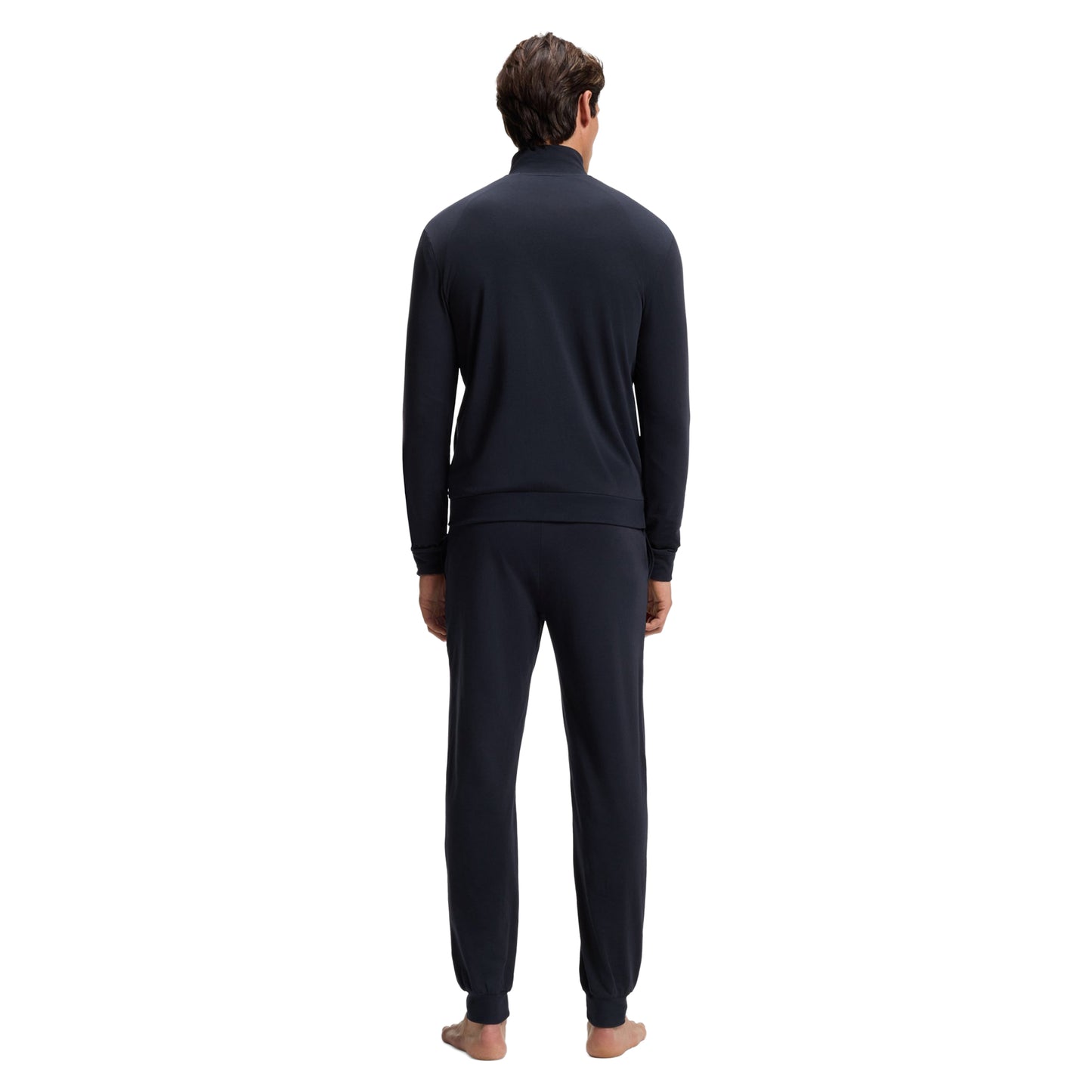 Dark Blue - Lifestyle - Boss Mens Zip Neck Long Pyjama Set