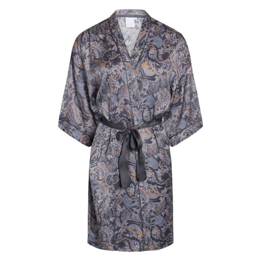 Eclipse Grey - Front - CCDK Copenhagen Womens-Ladies Jean Paisley Kimono