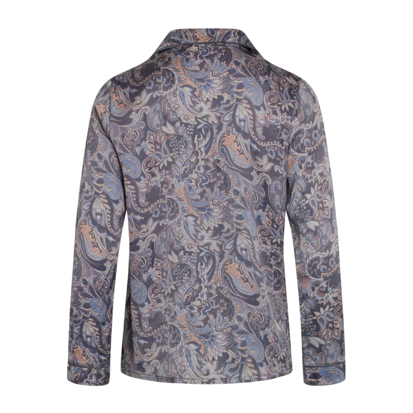 Eclipse Blue - Back - CCDK Copenhagen Womens-Ladies Joseph Paisley Pyjama Top