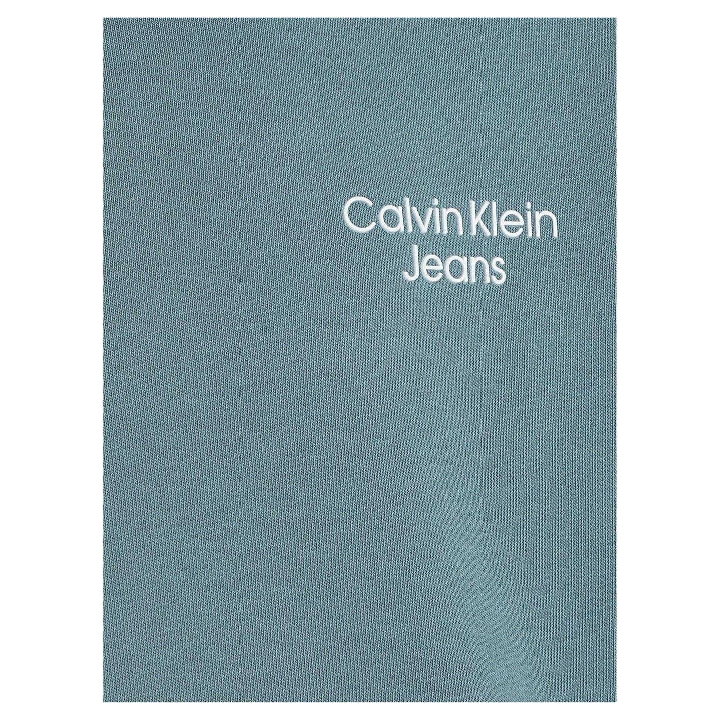 Goblin Blue - Side - Calvin Klein Childrens-Kids Logo Hoodie