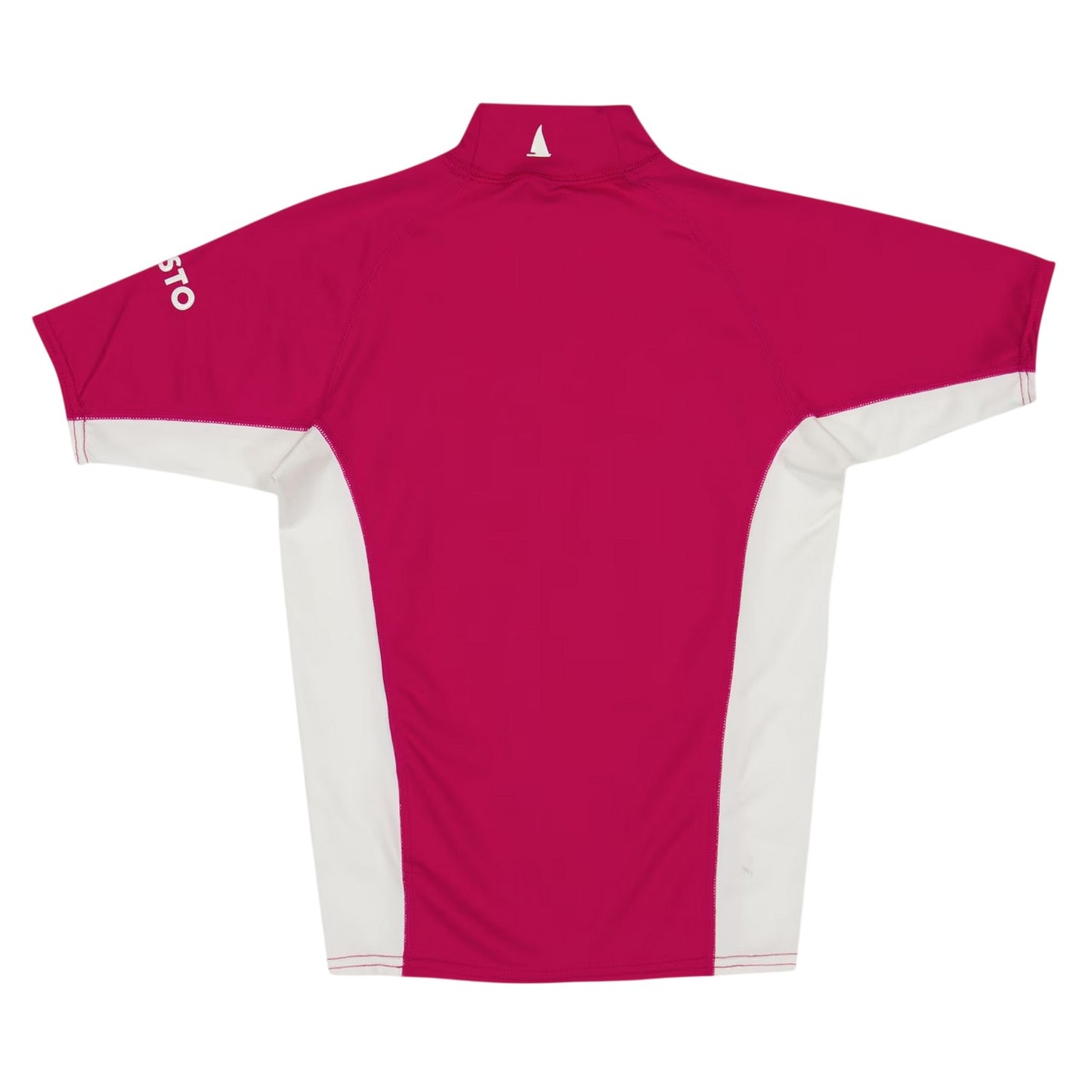 Pink - Back - Musto Childrens-Kids Lycra Rash Guard