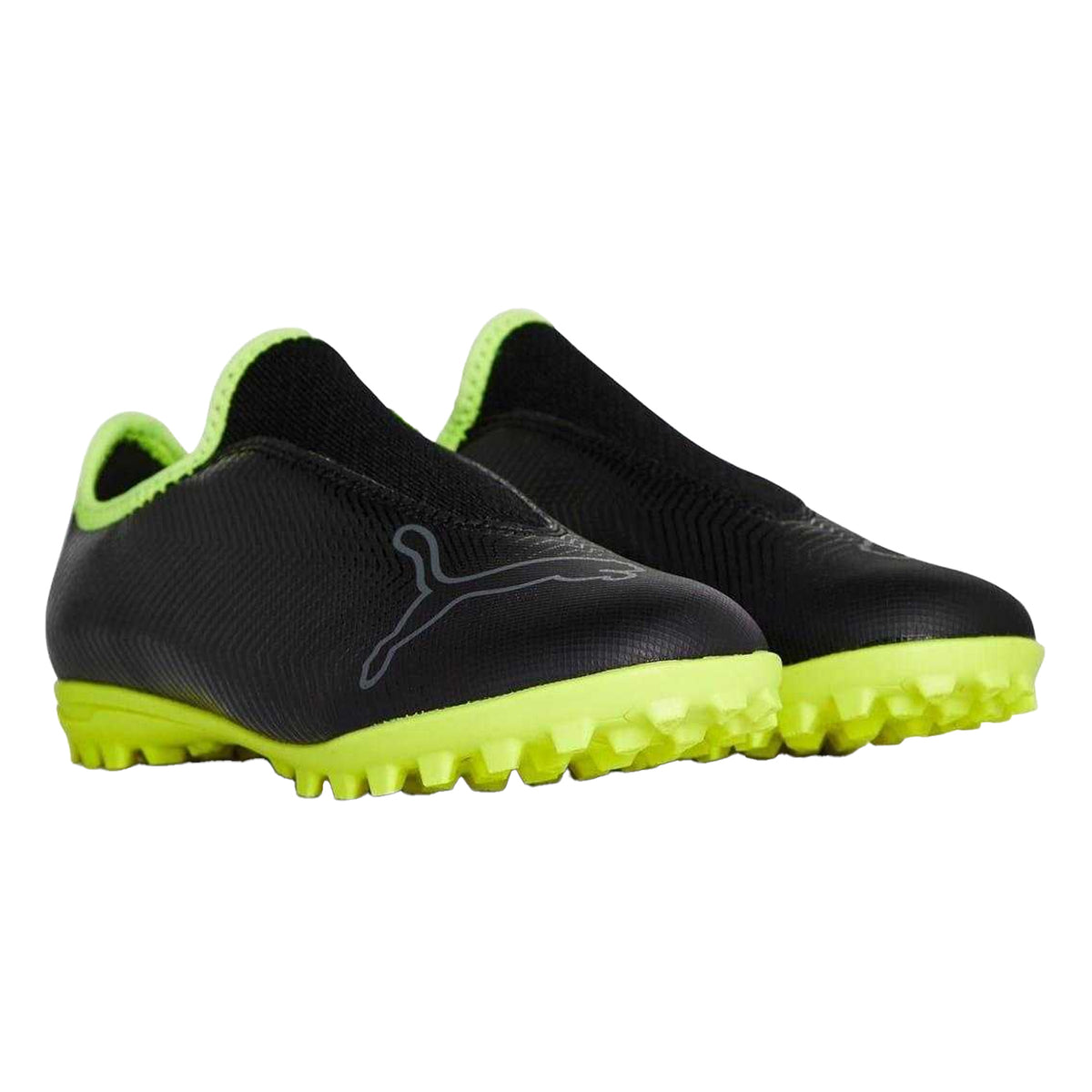 Black - Pack Shot - Puma Childrens-Kids Finesse Textured Leather Football Boots