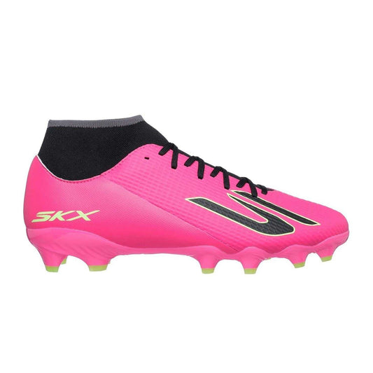 Pink-Black - Front - Skechers Mens SKX_2 Academy Firm Ground Football Boots