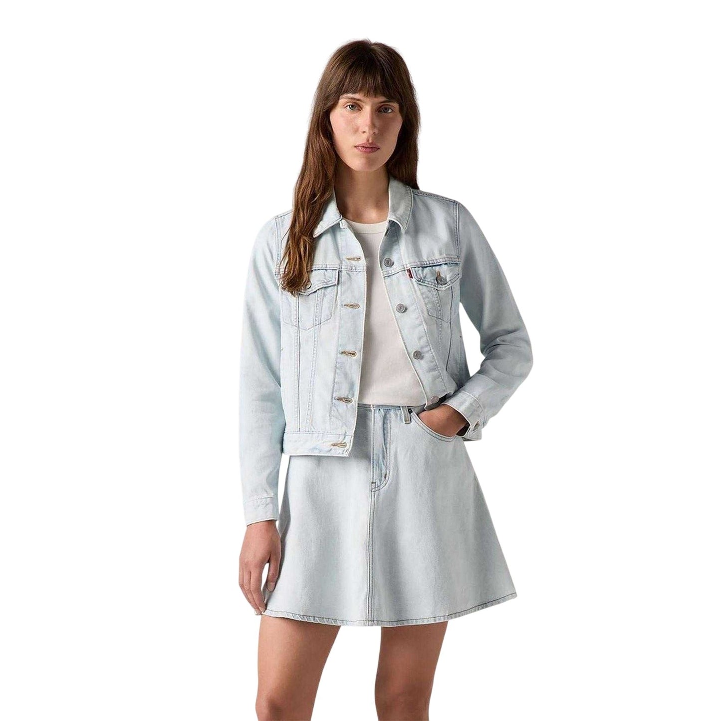 Blue - Lifestyle - Levis Womens-Ladies Original Denim Trucker Jacket