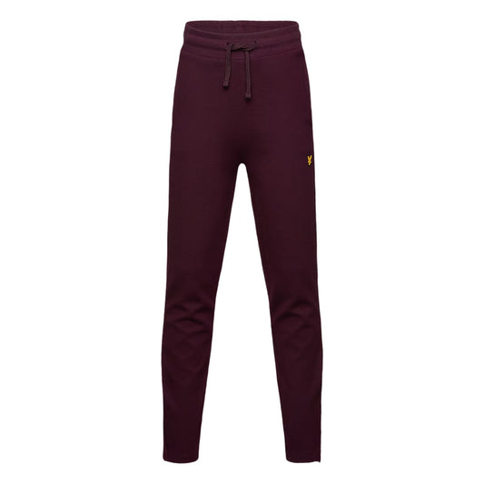 Burgundy - Front - Lyle & Scott Childrens-Kids Classic Soft Embroidered Logo Sweatpants