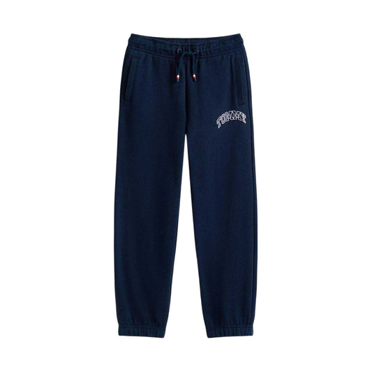 Navy - Front - Tommy Hilfiger Childrens-Kids Varsity Jogging Bottoms