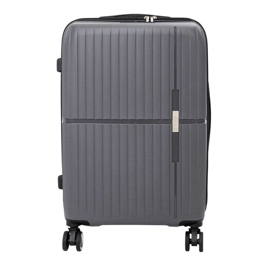 Grey - Front - Linea Hardshell 4 Wheeled Cabin Bag