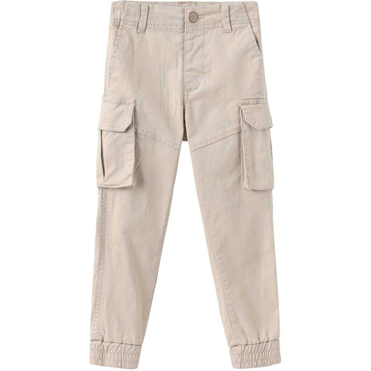 Cream - Front - Firetrap Childrens-Kids Combat Cotton Blend Cargo Trousers