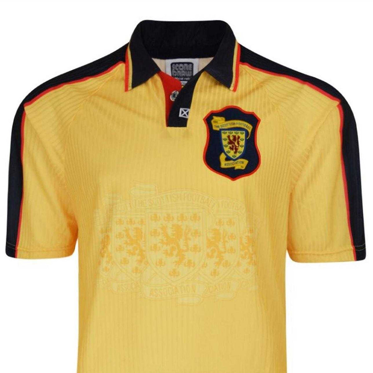 Yellow-Blue - Side - Score Draw Mens Scotland Away Shirt